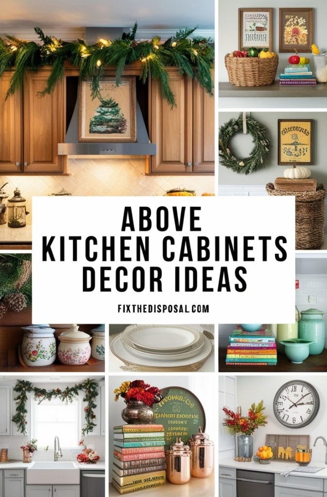 15 Stylish Above Kitchen Cabinets Decor Ideas