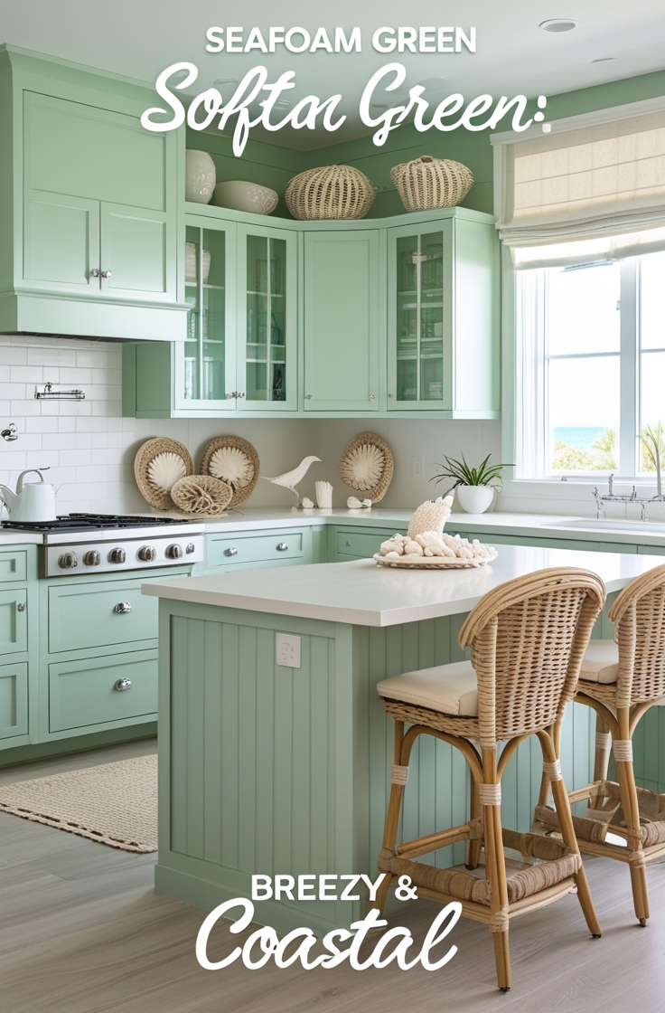 10 Gorgeous Green Kitchen Cabinet Ideas for a Fresh Look - Fresh Organic Feel For Green Cabinets Material