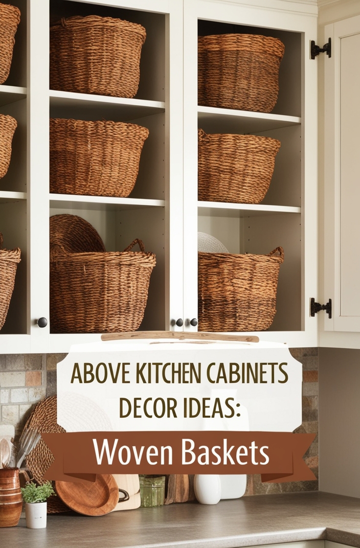 15 Stylish Above Kitchen Cabinets Decor Ideas