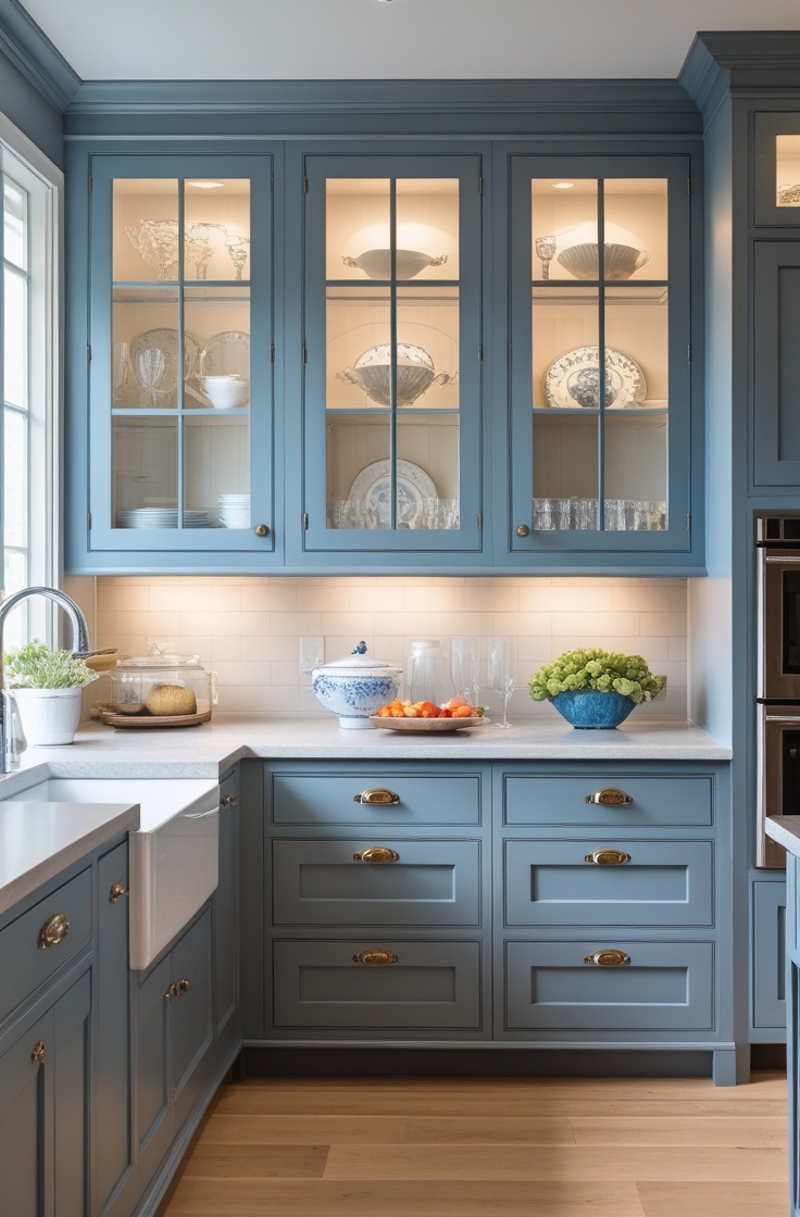 15 Blue Gray Kitchen for a Stylish, Modern Touch
