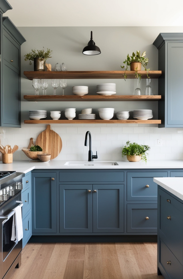 15 Blue Gray Kitchen Cabinets for a Stylish, Modern Touch
