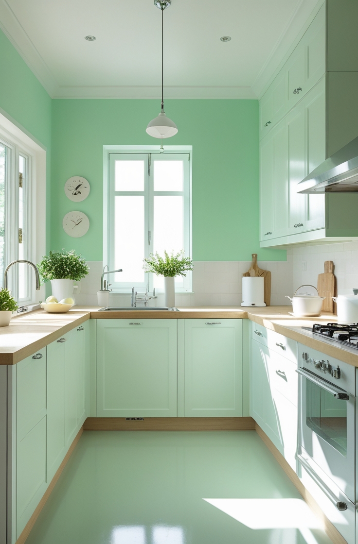 15 Green Kitchen Paint Colors to Refresh Your Space