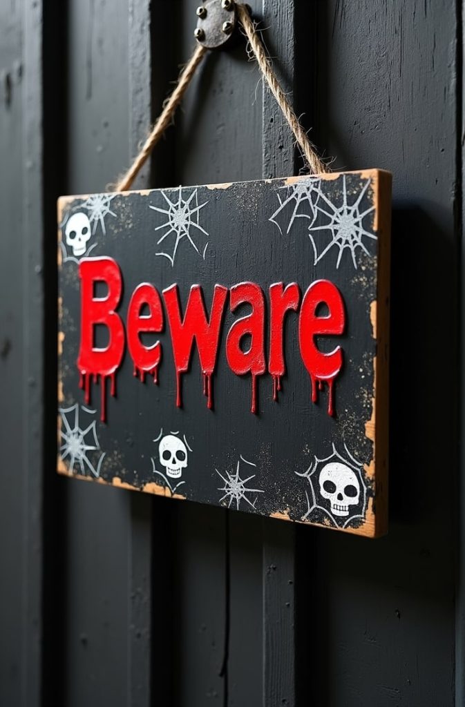 "Beware" Warning Sign