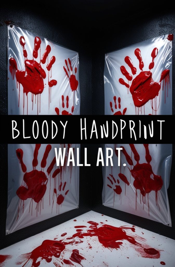 Bloody Handprint Wall Art