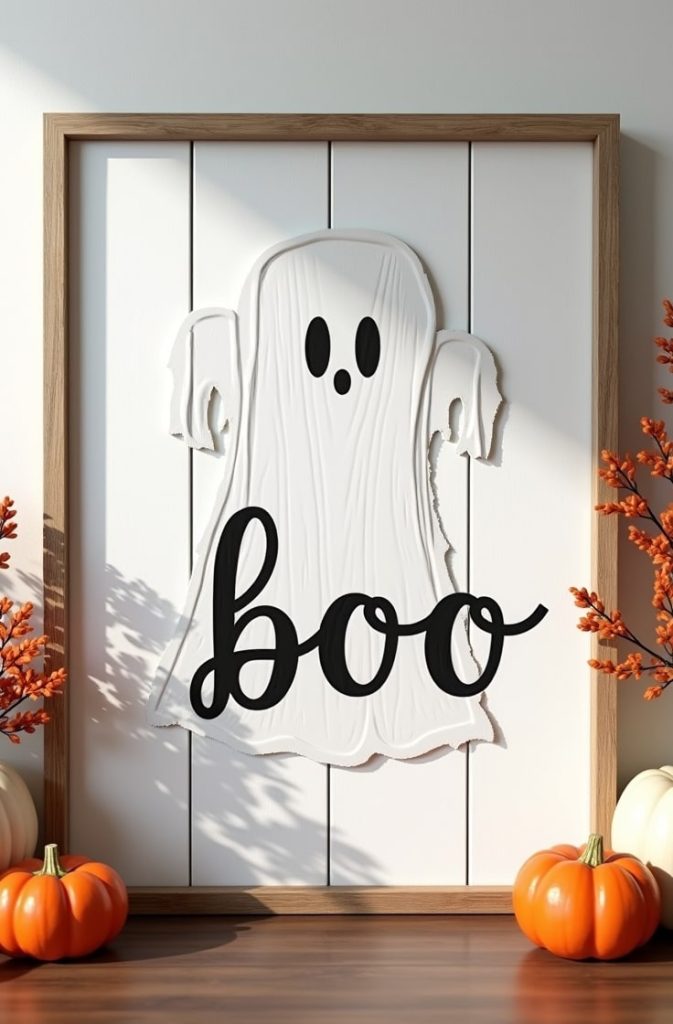 "Boo" Ghost Sign