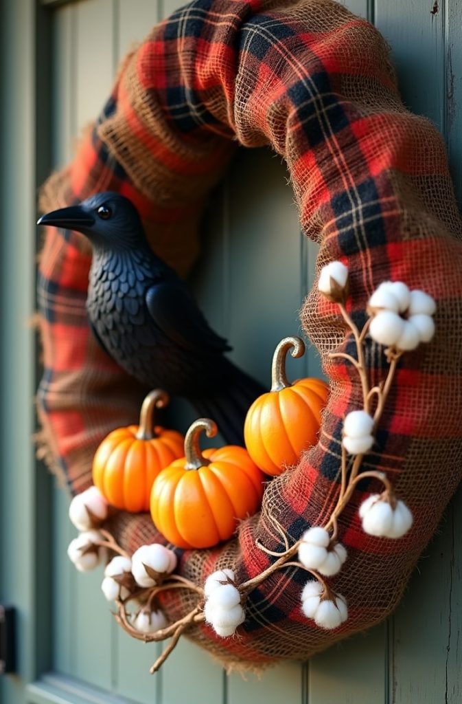 Burlap Halloween Wreath
