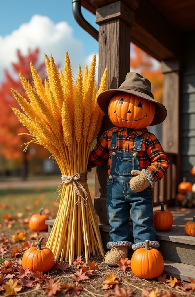 Cornstalk and Scarecrow Scene
