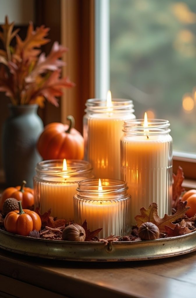 Cozy Candle Displays