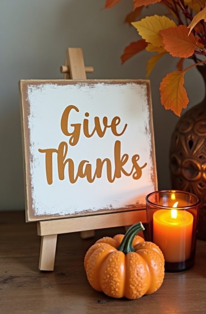 DIY Fall Sign Display
