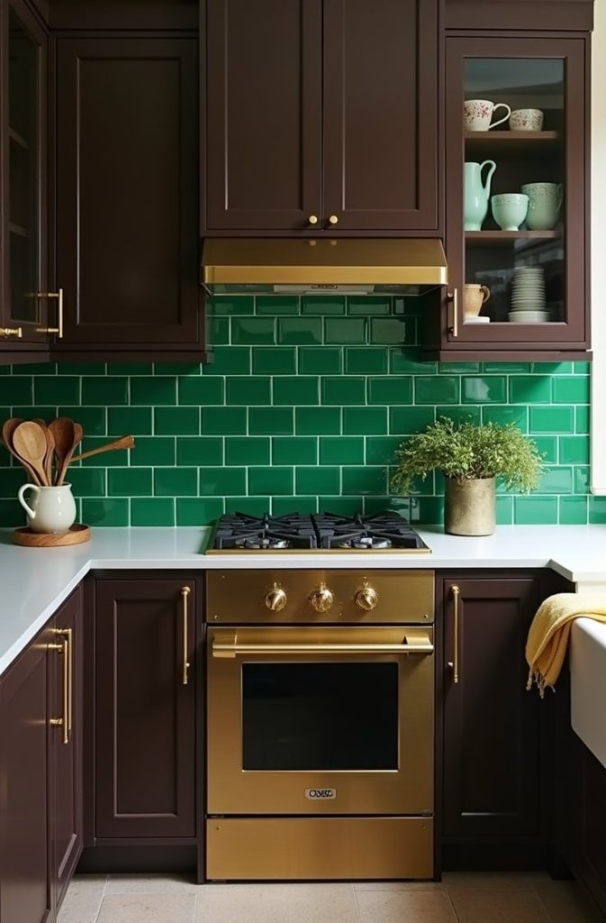 Glossy Emerald Green Tiles