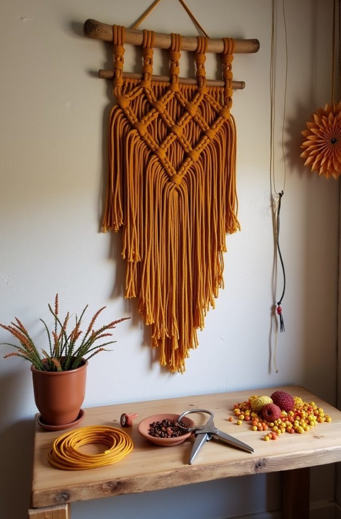 Harvest-Inspired Macramé Wall Hanging
