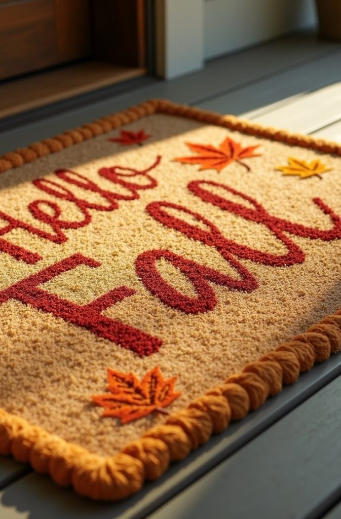 Harvest-Themed Doormat