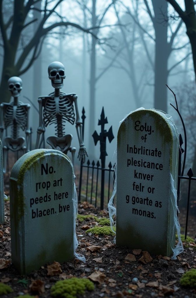 Haunted Graveyard Scene