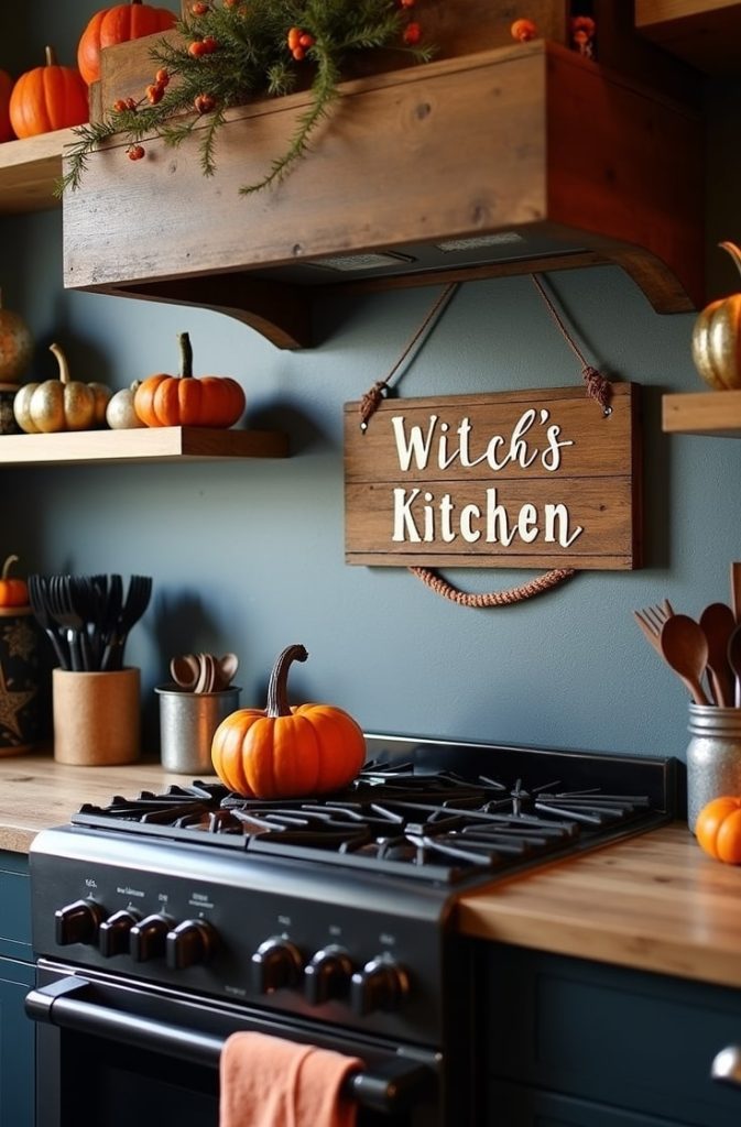 Haunted Kitchen Signage