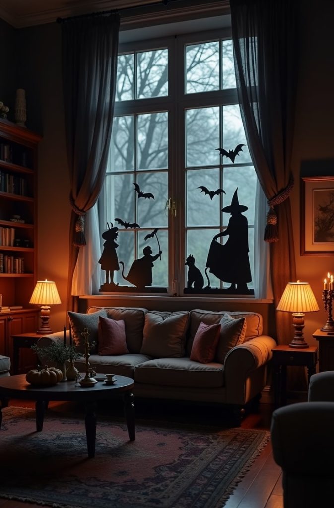 Haunted Window Silhouettes