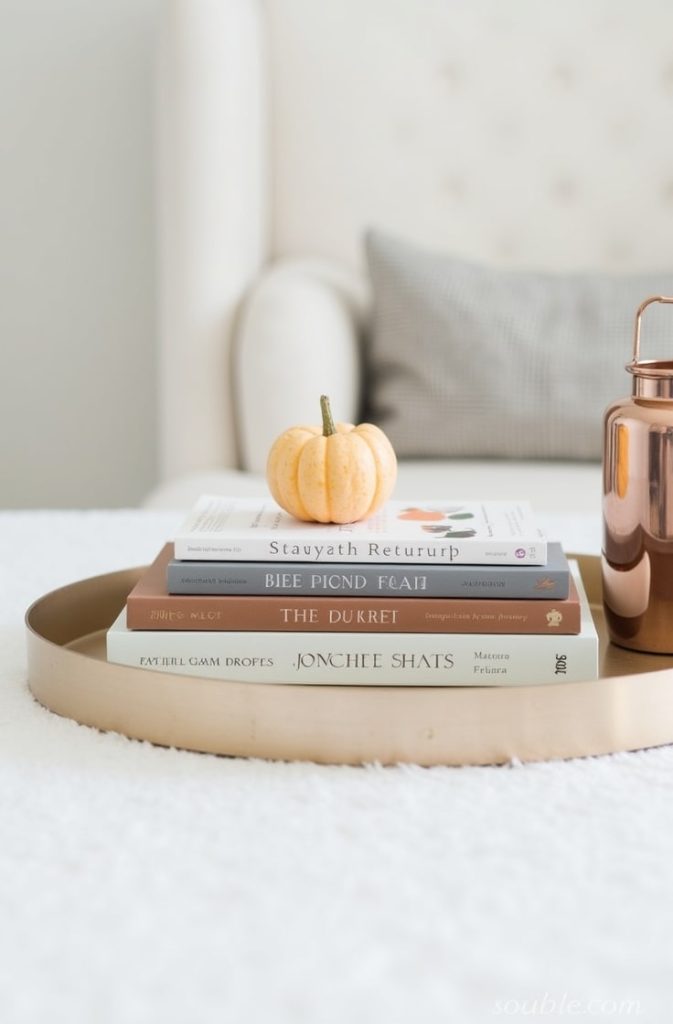 Layered Tray with Books