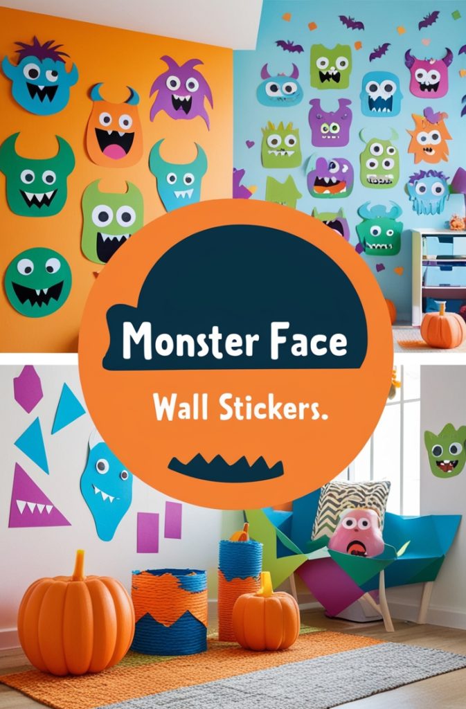 Monster Face Wall Stickers