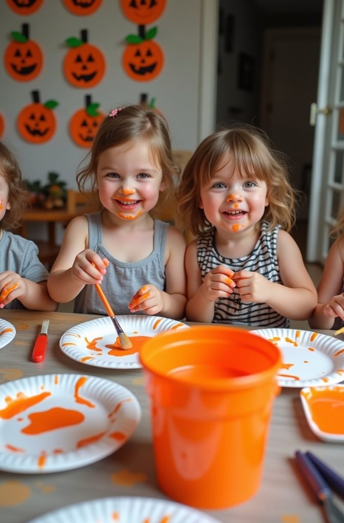Paper Plate Pumpkins