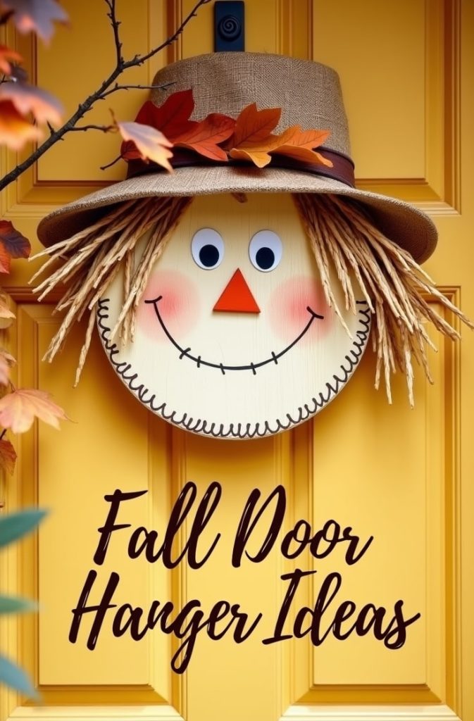 Plaid Pumpkin Door Hanger