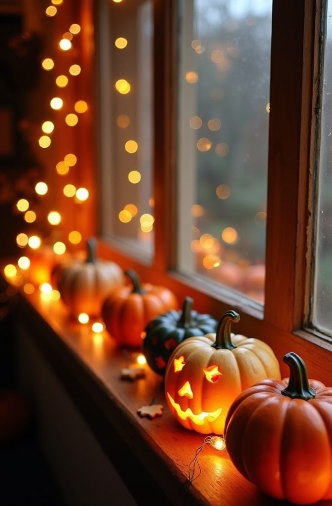 Pumpkin Parade Window Ledge