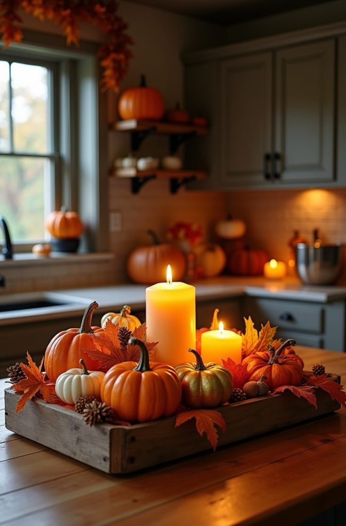 Pumpkin-Themed Centerpiece