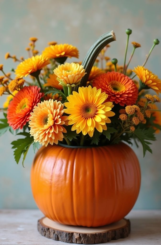 Pumpkin Vase Arrangement