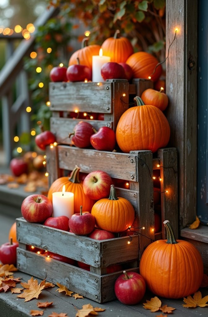 Rustic Wooden Crate Display