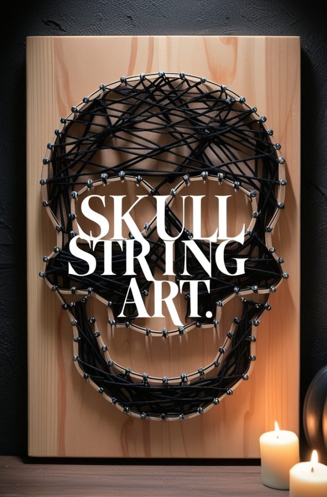 Skull String Art