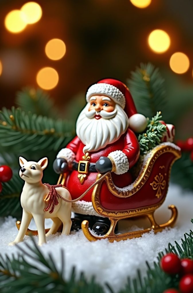 Sleigh or Santa Figurines