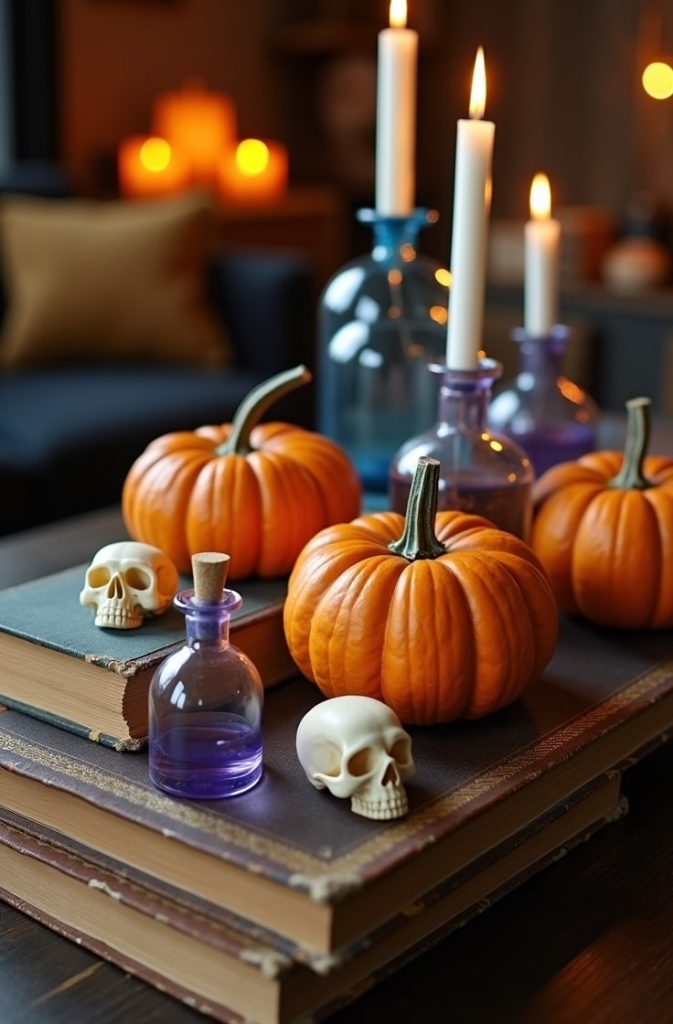 Spooky Coffee Table Vignettes
