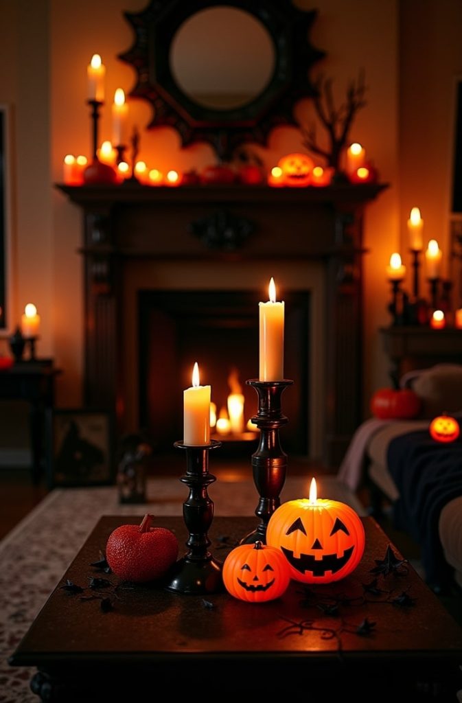 Spooky Lighting with Candles and Lanterns