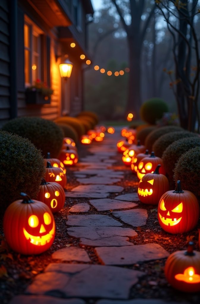 Spooky Pumpkin Pathway
