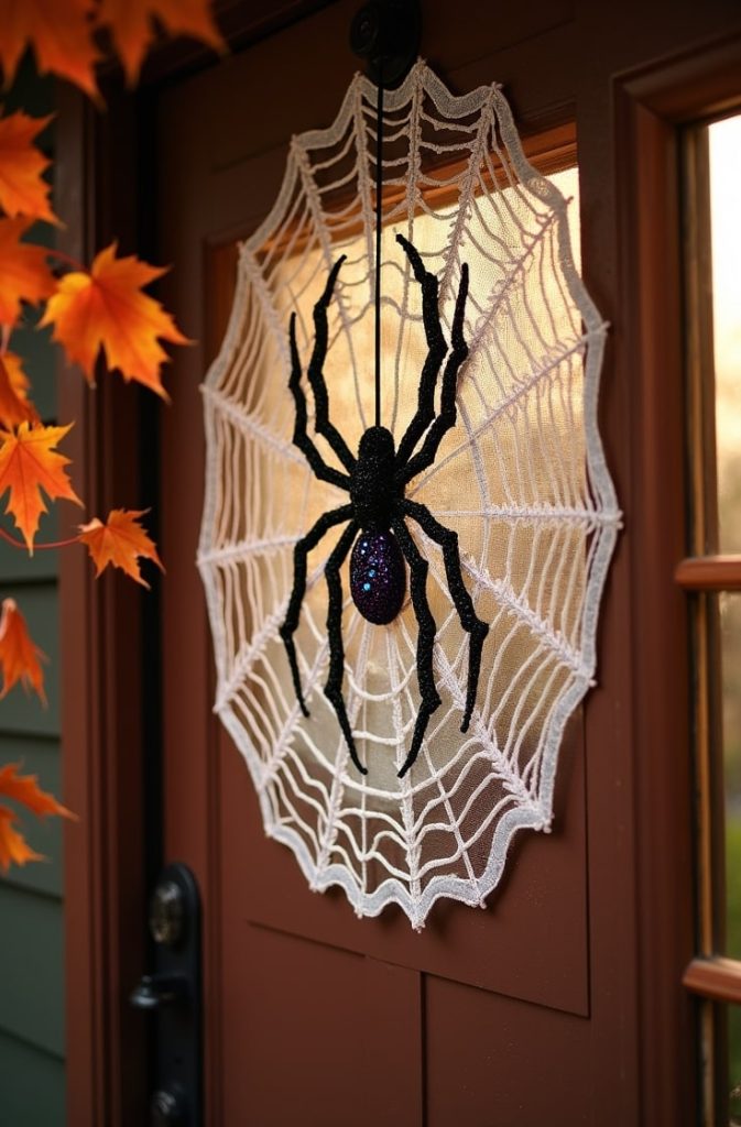Spooky Spider Web Hanger