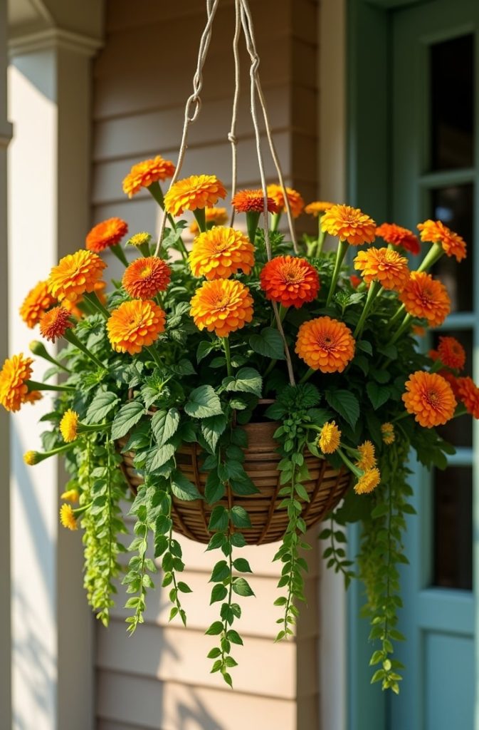 Sunset Glow Hanging Basket