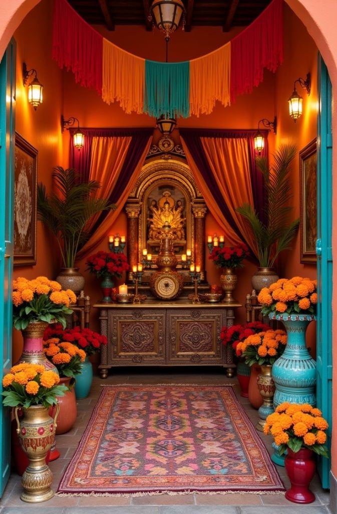 Vintage Autumn Library