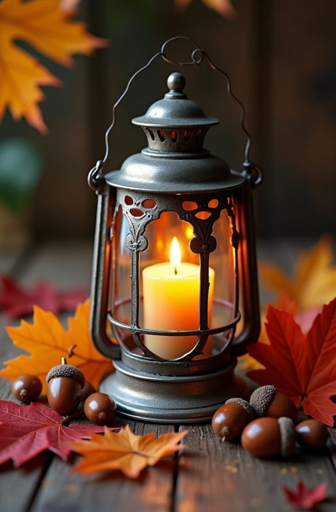 Vintage Lantern Centerpiece