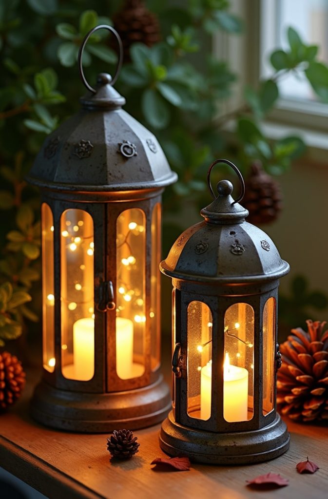 Vintage Lantern Focal Point