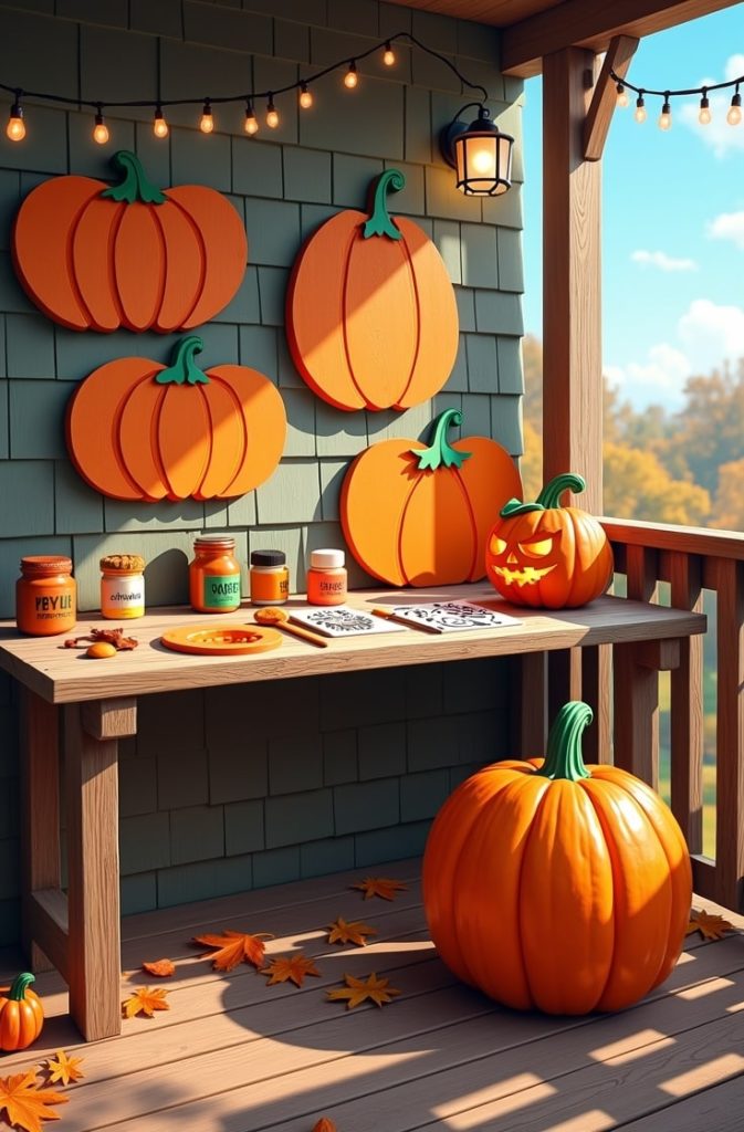 Wooden Pumpkin Signs