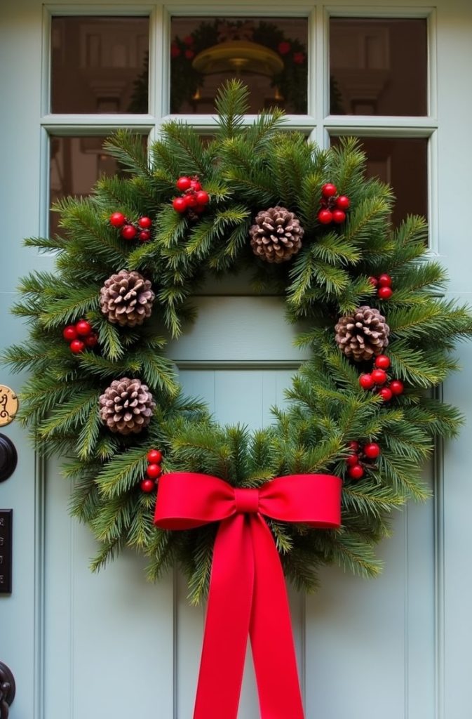 Wreaths of Evergreen and Holly-min