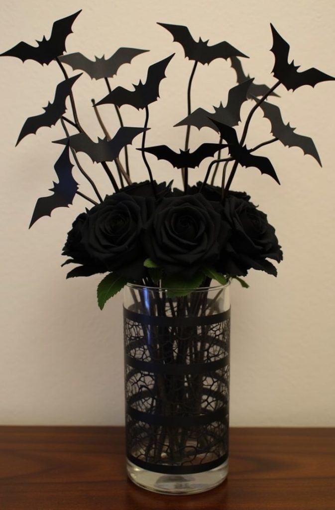 Bat Silhouette Vase