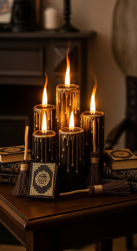  Black Flame Candle Glow