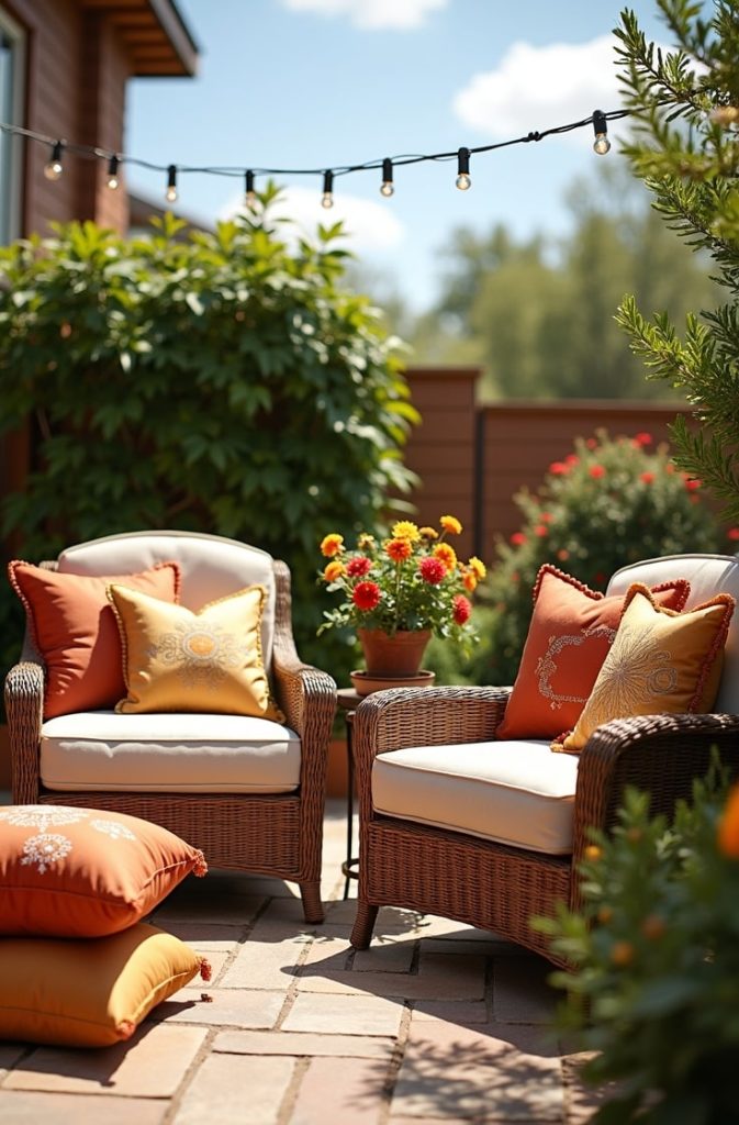 Cozy Throw Pillows in Autumnal Hues