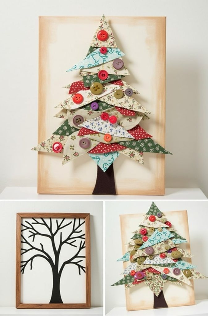 Fabric Scrap Tree