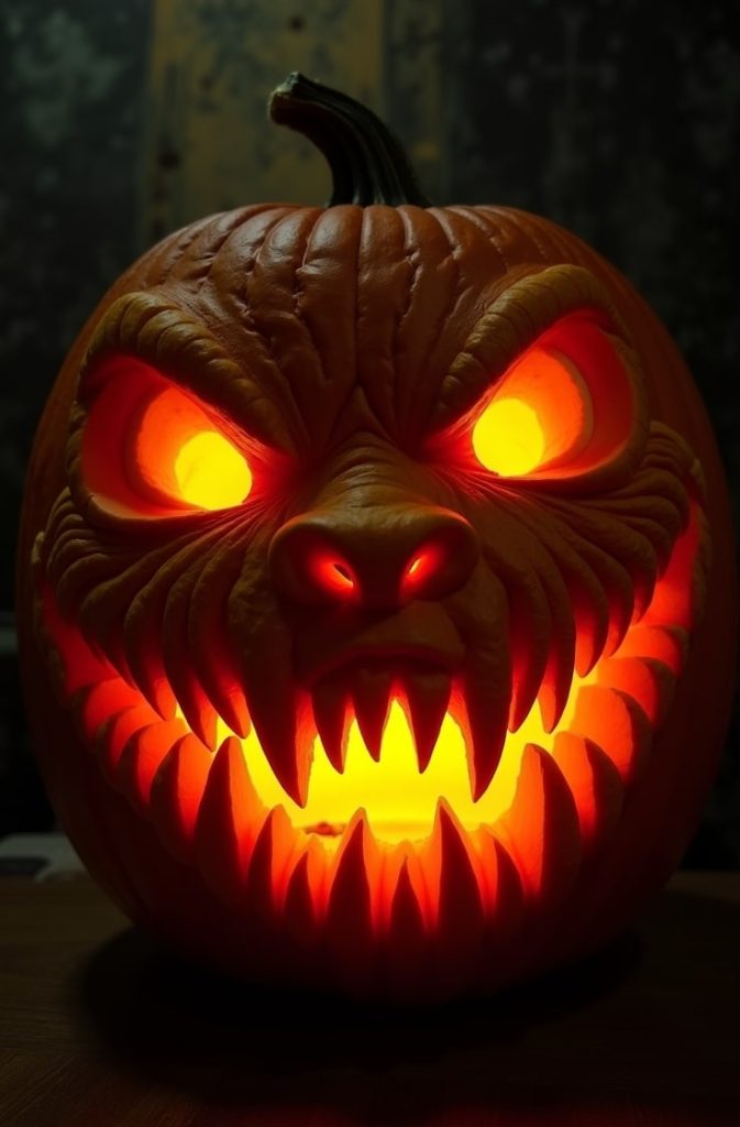 Scary Monster Face