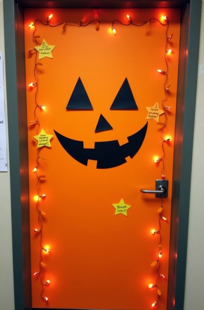 The Classic Jack-O’-Lantern Door