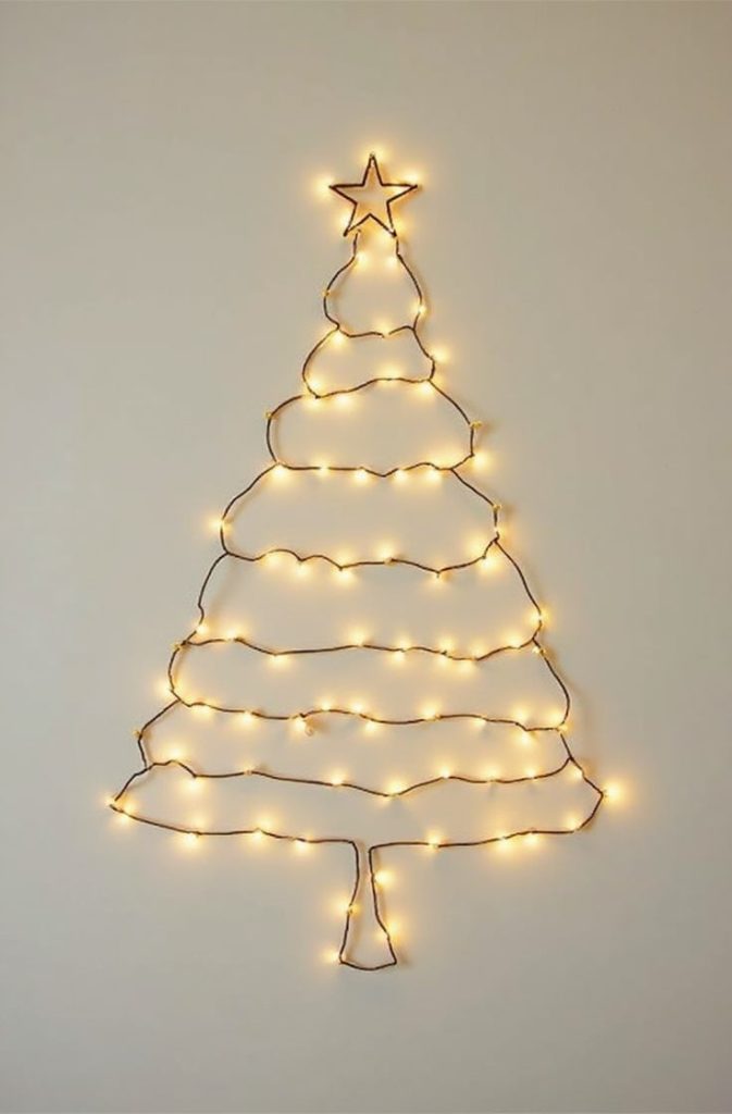 Wall-Mounted String Art Tree