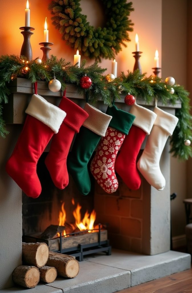 Stockings Hung by the Fireplace