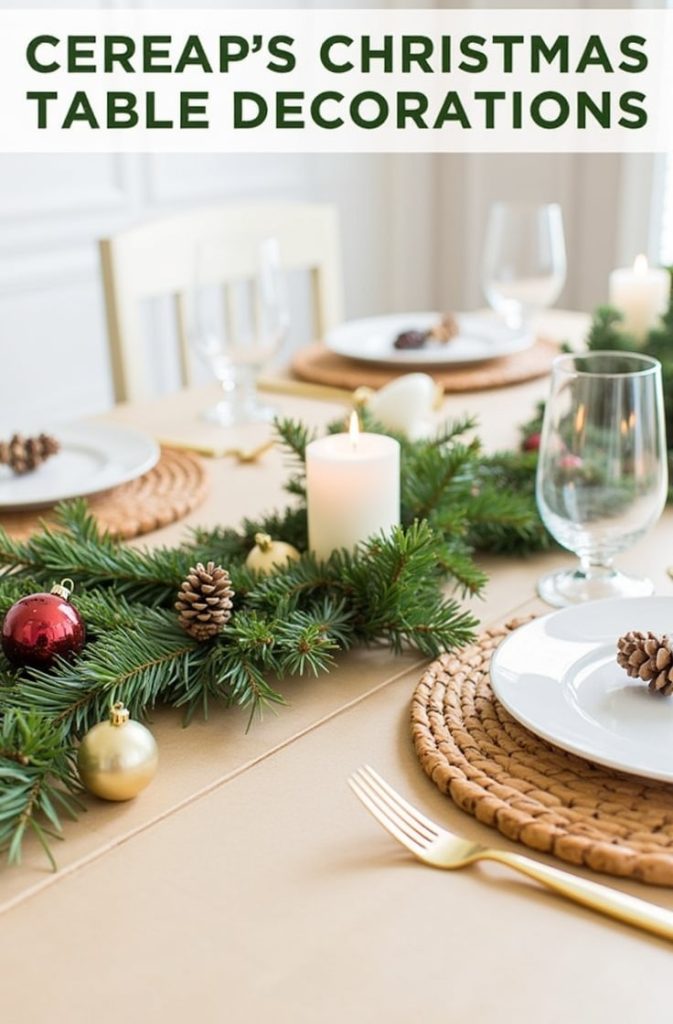 Cheap Christmas Table Decorations