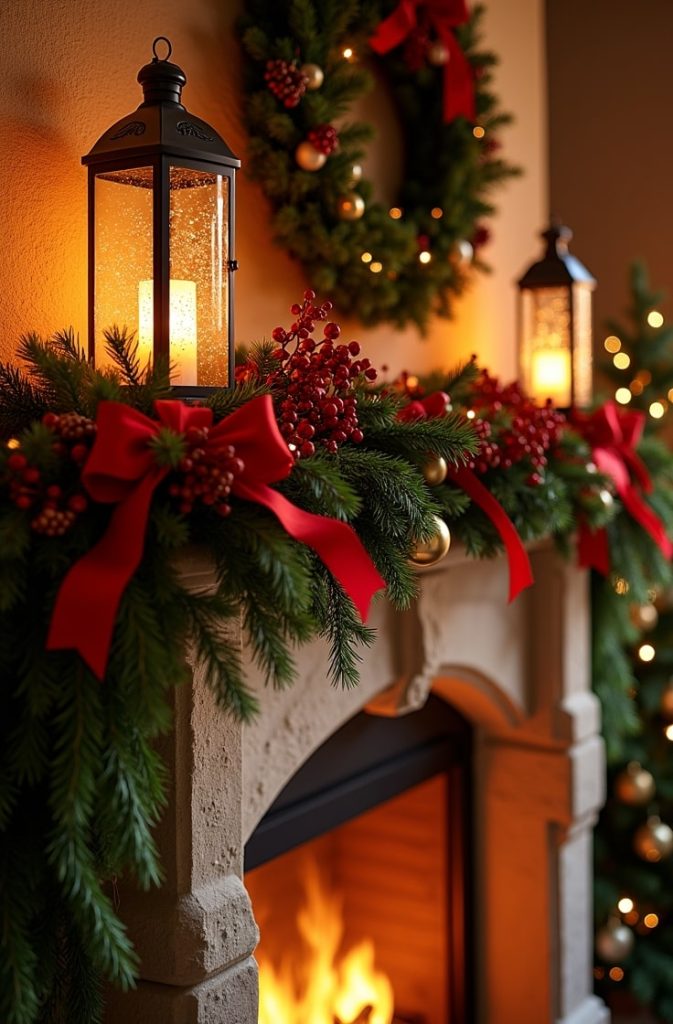 Classic Red & Green Garland Glow