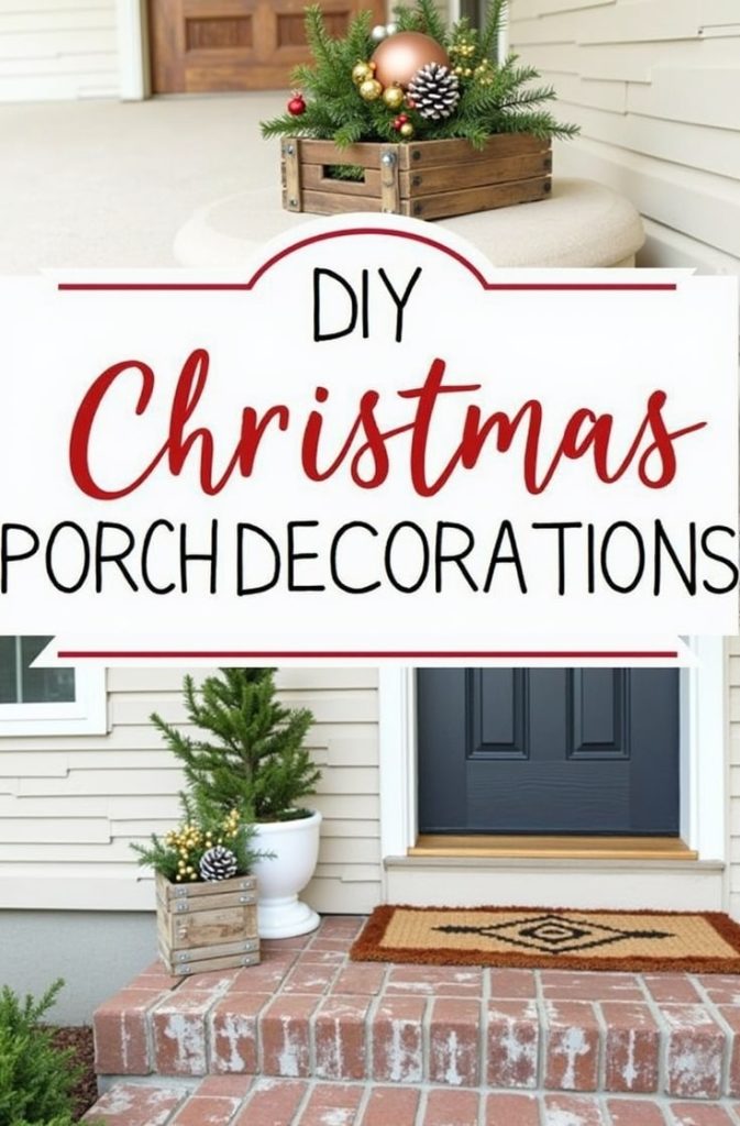 DIY Christmas Porch Decorations